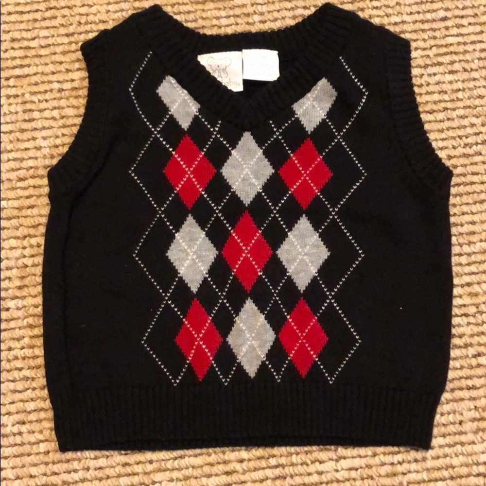 Koala Baby 3 month sweater vest argyle pattern